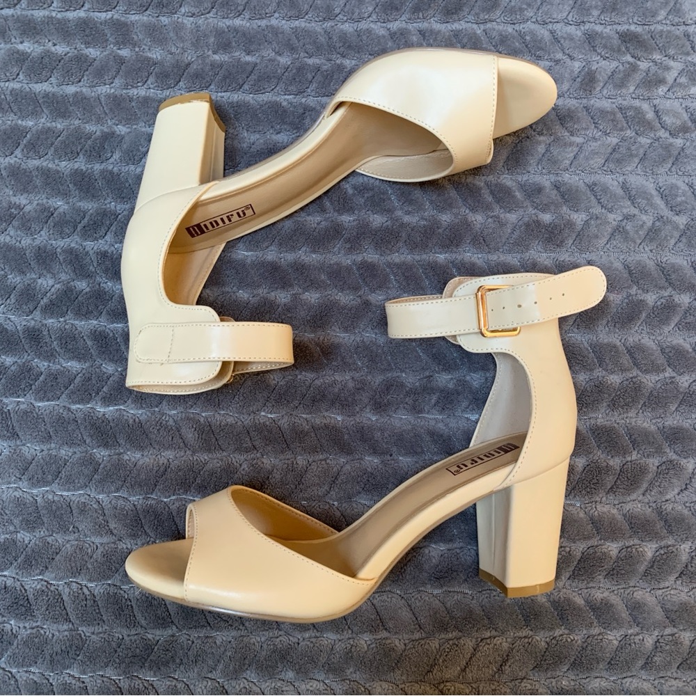 IDIFU Women's 3 Inch Heel Sandals for Women Size 8 Open Toe Strap